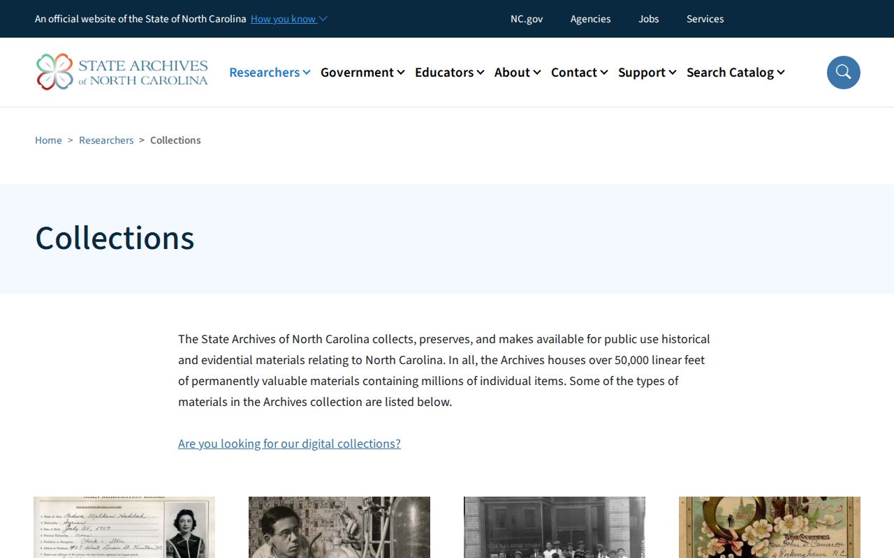 Apex historical directory State Archives collections search
