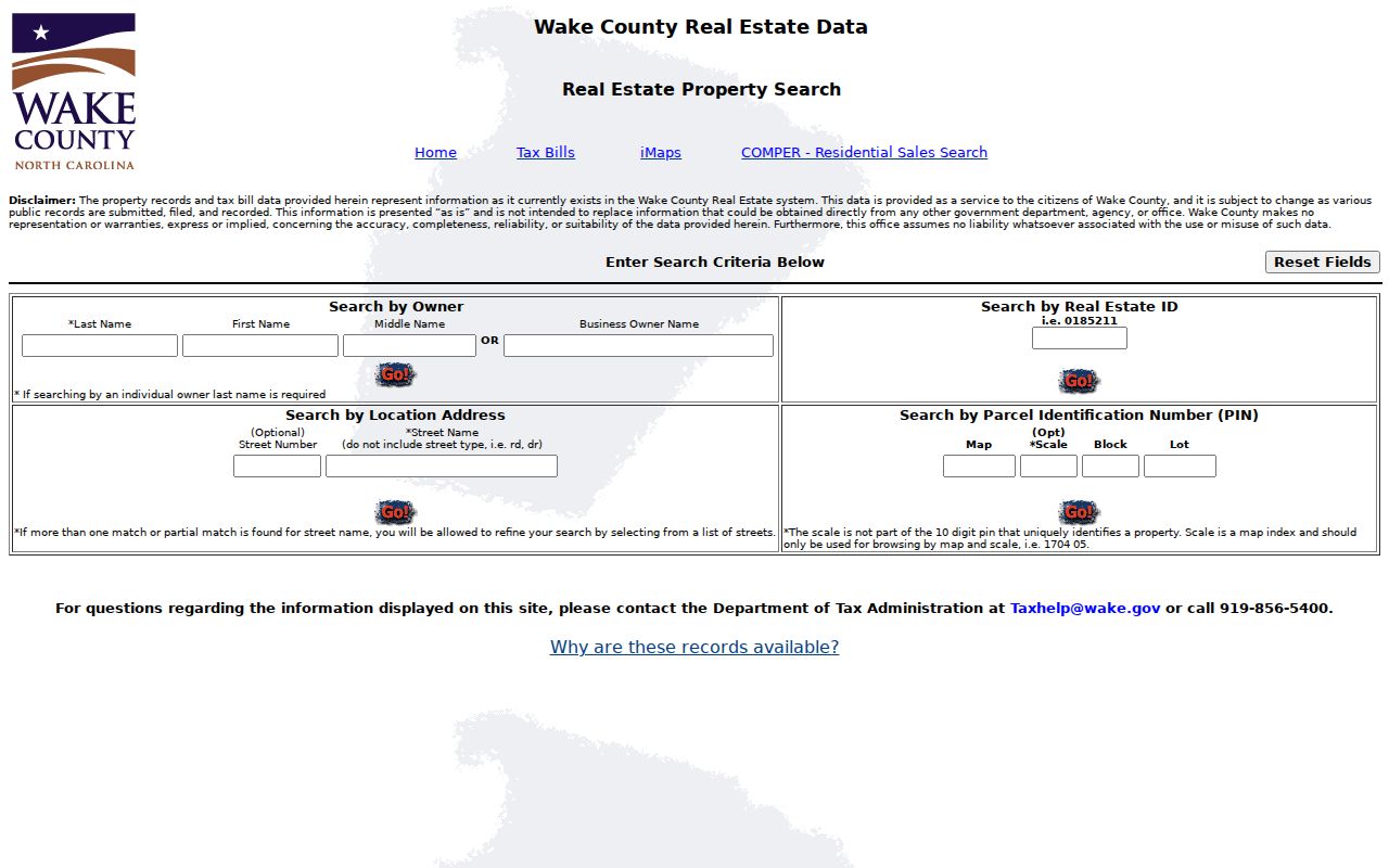 Apex residents directory Wake Real Estate Search interface