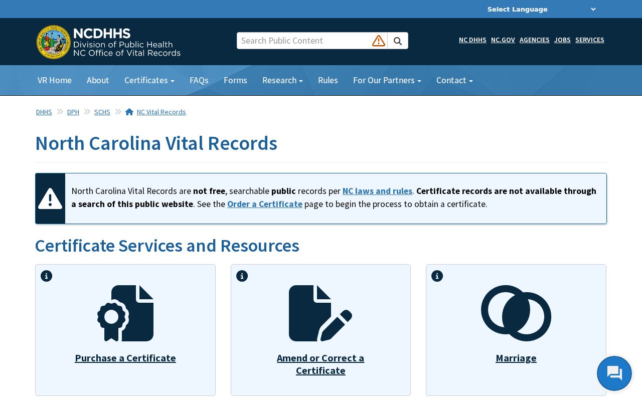 Apex resident lookup route through the North Carolina Vital Records gateway