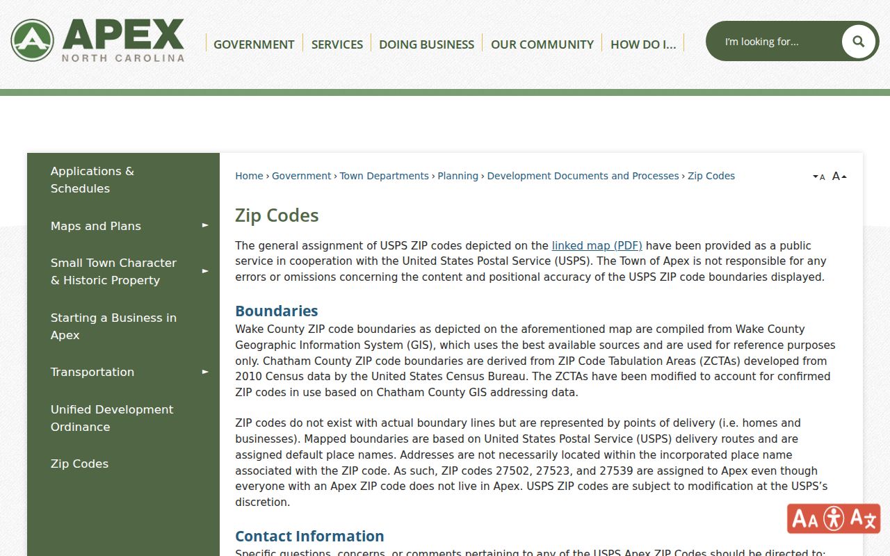 Apex ZIP assignment page