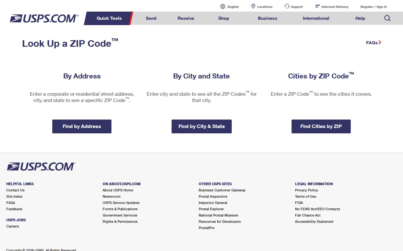 Apex ZIP USPS delivery lookup